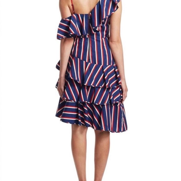 Alice + Olivia Collegiate Striped Dress - Picture 3 of 8